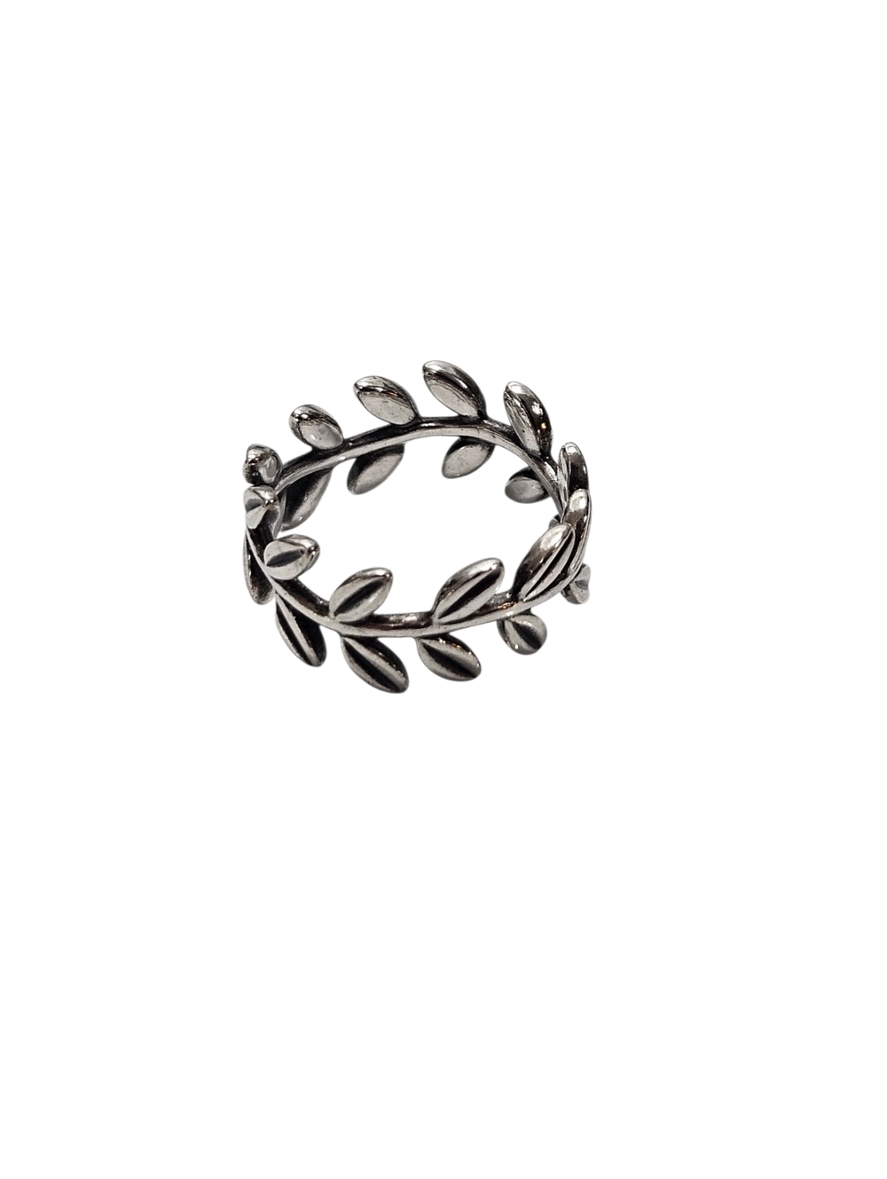 Pandora Sterling Silver Laurel Wreath Ring Size 54